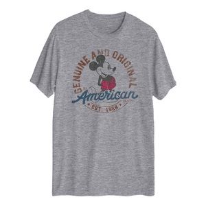 Disney Retro Graphic Tee Adult MEDIUM Mickey Crew Neck T-shirt Men’s New size M